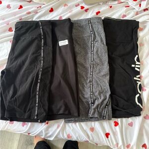 Calvin Klein Black and Gray Shorts 4 Pairs